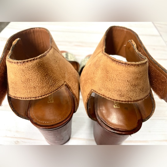 Enzo Angiolini leather & wood sandals - Picture 4 of 8